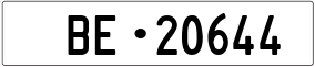 Trailer License Plate
